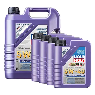 Liqui Moly 5W40 Engine Oil ACEA A3/B4 Leichtlauf High Tech MB229.5 BMW 9L