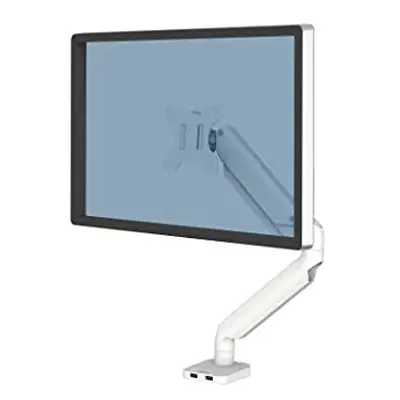 Fellowes Platinum Series Single Monitor Arm - Ergonomic VESA Compliant Gas Spring Adjustable Sta