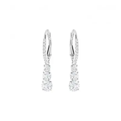 Swarovski Crystal Attract Trilogy Rhodium Plated Earrings