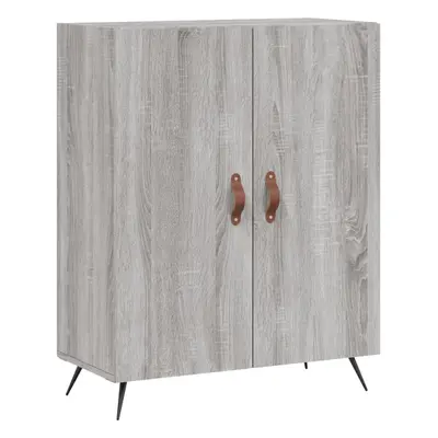 (grey sonoma) vidaXL Sideboard Storage Cabinet Cupboard Buffet Side Cabinet Engineered Wood