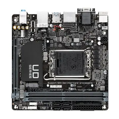 Gigabyte H610I DDR4 - 1.0 - motherboard - mini ITX - LGA1700 Socket - H610