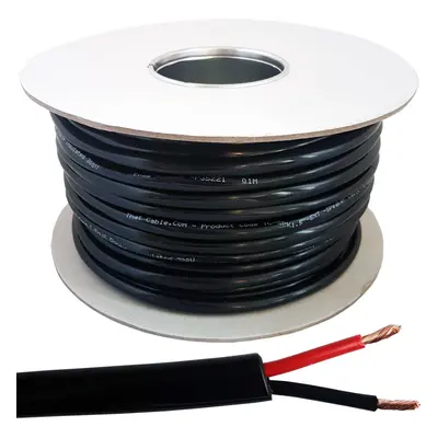 25m Outdoor Speaker Cable 1.5mm Stranded OFC Copper Garden Wire Flex Reel 100V