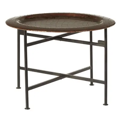 Premier Housewares Hege Small Copper and Black Side Table