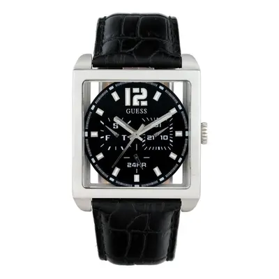 Guess Mens Designer Watch Square Day Date W13593G1