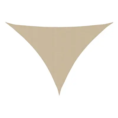 vidaXL Sunshade Sail Oxford Fabric Triangular 4x5x6.4 m Beige Patio Sunscreen