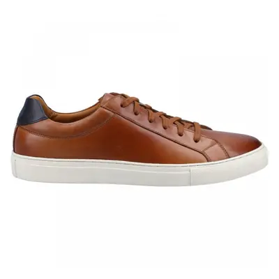 (9 (Adults')) Colton | Tan Leather | Mens Smart Casual Trainer