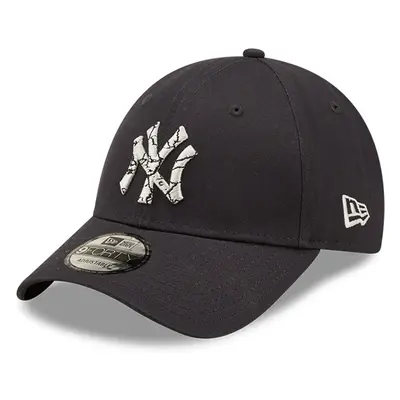 New Era Mens New York Yankees 9FORTY MLB Marble Infill Baseball Cap Hat - Navy