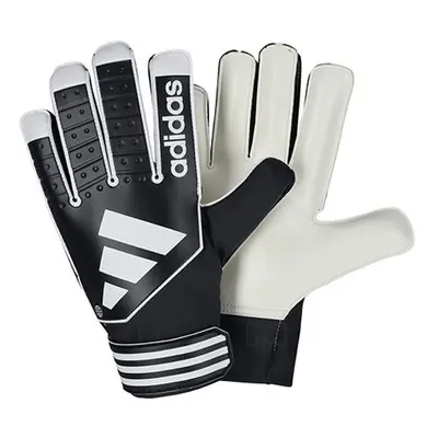 (Black/White, Size 4) Adidas Tiro Goalkeeper Gloves - Kids