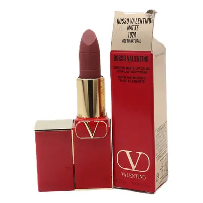 (107A Odeto Narural (Matte)) Valentino Rosso Valentino Satin Lip Colour 0.12oz/3.4g New With Box