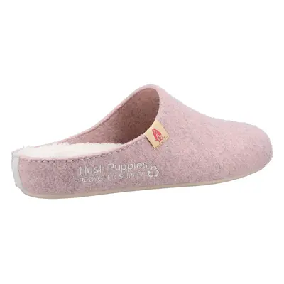 (Pink, (Adults')) Hush Puppies The Good 90% Recycled RPET Polyester Women's Pink Slippers