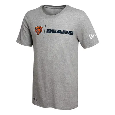 New Era NFL Men's Gametime Dri-Tek Cool Grey Short Sleeve T-Shirt, Chicago Bears, Small