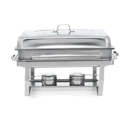 (Type A) Folding Buffet Stove Stainless Steel Chafing Dish Food Warmer for Kitchen