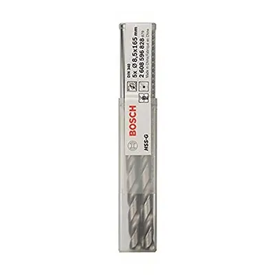 Bosch DIN340 Metal HSS-G Drill Bit, 8.5mm x 109mm x 165mm