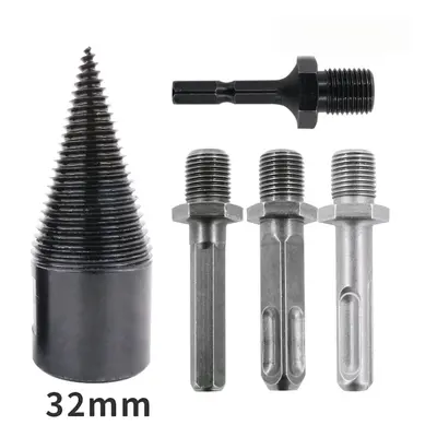 (32mm) 32/42mm Steel Square Shank/Round Shank/Hex Shank Wood Splitting Drill Bit Woodworking Too