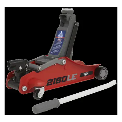 180° Handle Trolley Jack Tonne Low Profile Short Chassis - Red