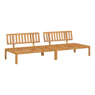 vidaXL Garden Pallet Middle Sofas Patio Outdoor Sofa pcs Solid Wood Acacia