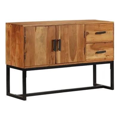 vidaXL Solid Wood Acacia Sideboard Brown 110x30x70 cm Home Storage Cabinet Unit