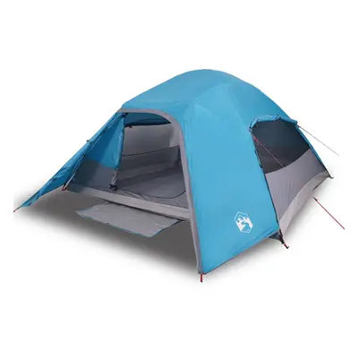 (blue, 4-person) vidaXL Family Tent Dome 6-Person Lightweight Tent Camping Tent Waterproof