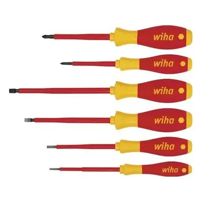 Wiha VDE SoftFinish Slotted/ Pozi Screwdriver Set (6 Pieces)