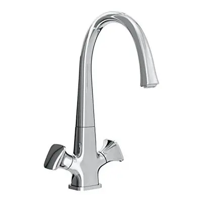 Bristan CRM EFSNK C Caramel Easyfit Kitchen Sink Mixer Tap with Swivel Spout, Chrome