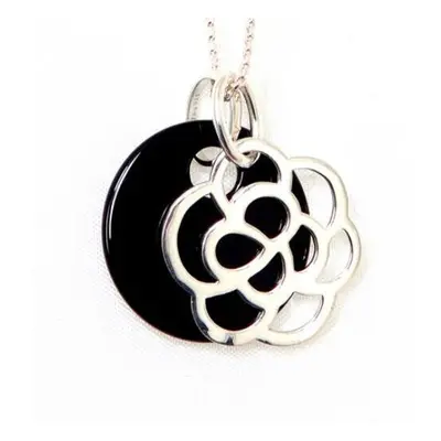 Thomas Sabo Rose & Onyx Disc Pendant Necklace