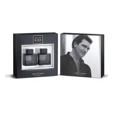 Antonio Banderas Seduction In Black Pcs Set For Men: 3.4 Edt Sp + 3.4 After Shave