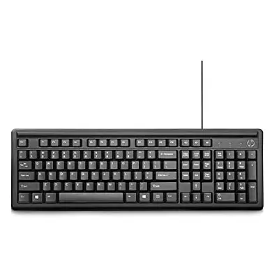 Keyboard - Wired USB with Height Adjust & Number Pad. Compatible with Windows PC, Notebook, Lapt