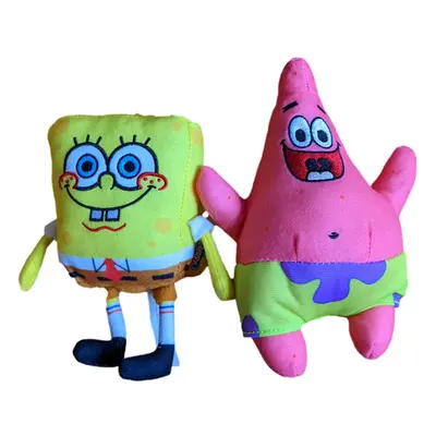 Spongebob Inch and Patrick Inch Stuffed Plush Doll Toy Set