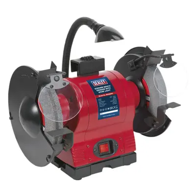 200mm Bench Grinder - 550W High Power Induction Motor - Built-In Wheel Dresser