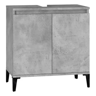 (concrete grey) vidaXL Sink Cabinet Vanity Unit Storage Under Sink Cabinet Engineered Wood