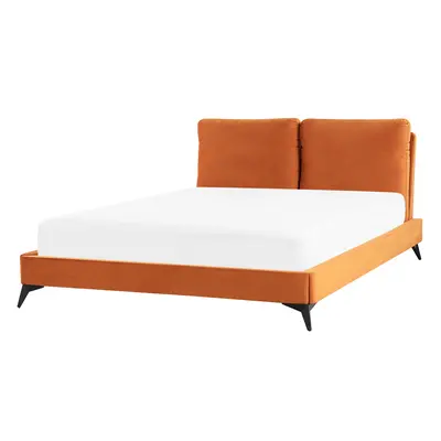 Bed Velvet MELLE x cm (EU King Size) Orange