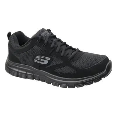 (8.5) Skechers Burns 52635-BBK Mens Black sneakers