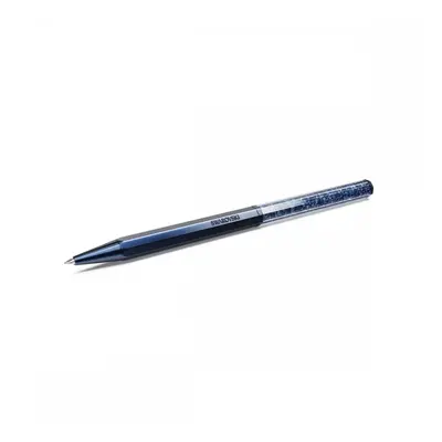 Crystalline Octagon Shape Blue Lacquered Ballpoint Pen