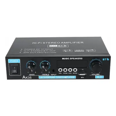 110-240V 2x30W Mini 2.0 Channel Digital Amplifier bluetooth 5.0 Receiver USB Music Player Stereo