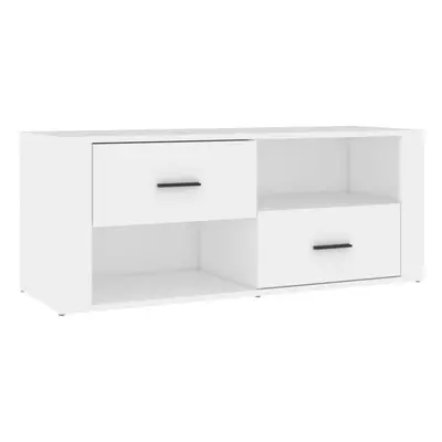 (White) vidaXL TV Cabinet Engineered Wood Media HiFi Cabinet TV Console Multi Colours