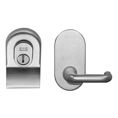 Euro Security Cylinder Pull with Lever Works with Euro Nightlatch Satin Chrome