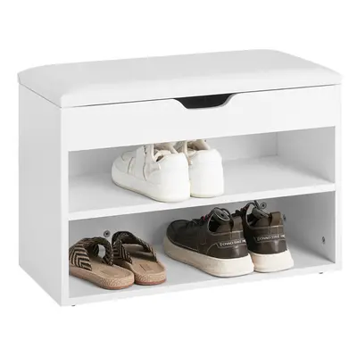 SoBuyÂ® FSR25-W, Tiers Shoe Rack Shoe Cabinet &Folding Padded Seat