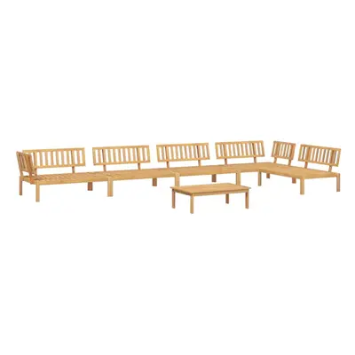 vidaXL Garden Pallet Sofa Set Piece Outdoor Pallet Sofa Solid Wood Acacia