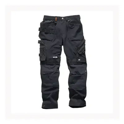 (30R) Mens Safety & Workwear Pro Flex Plus Holster Trousers Black