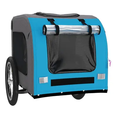 (blue, x x cm) vidaXL Dog Bike Trailer Bicycle Trailer Bike Carriage Oxford Fabric and Iron