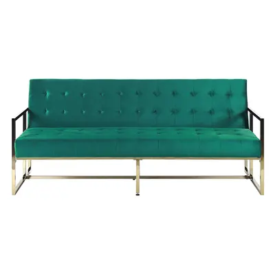 3 Seater Sofa MARSTAL Emerald Green Velvet