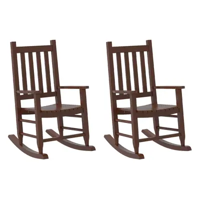 (brown, pcs) vidaXL Rocking Chairs for Children Outdoor Rocker Chair Solid Wood Poplar