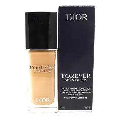 (3W Warm/Glow SPF 15) Dior Forever Skin Glow Hydrating Foundation 1.0oz/30ml New With Box