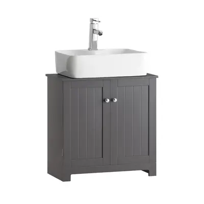 SoBuy BZR18-DG Under Sink Cabinet Bathroom Vanity Unit Storage Cabinet