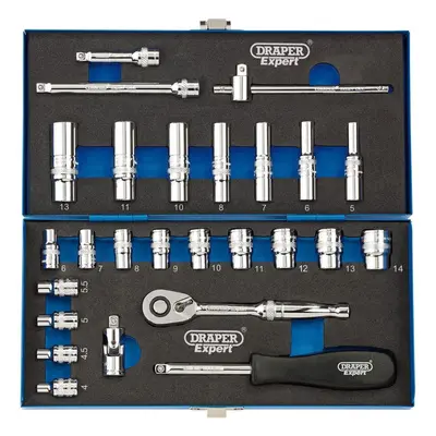 Metric Socket Set, 1/4"" Sq. Dr. (26 Piece)