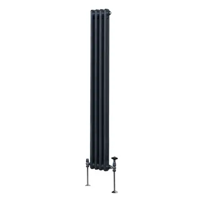 (1800mm x 202mm, Grey) Traditional Column Radiator Heater