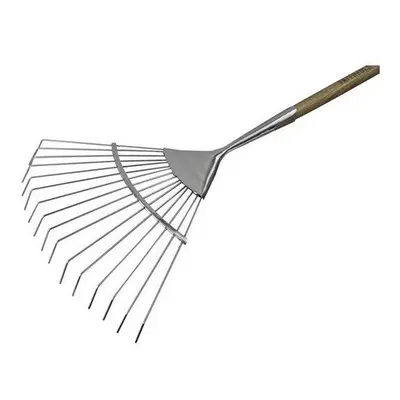 Faithfull FAIPRESLRSS Prestige Stainless Steel Lawn Rake Ash Handle