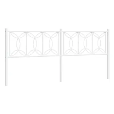 (white, cm) vidaXL Metal Headboard Bedroom Home Decor Bed Header Bed Headboard White cm