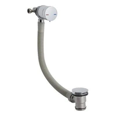 Contemporary Bathroom Round Bath Filler, 550mm x 65mm, Chrome, Balterley