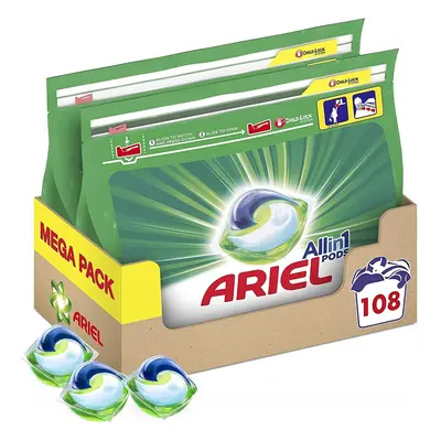 Ariel All-in-1 Pods, Washing Liquid Laundry Detergent Tablets/Capsules, Washes (54 x 2)